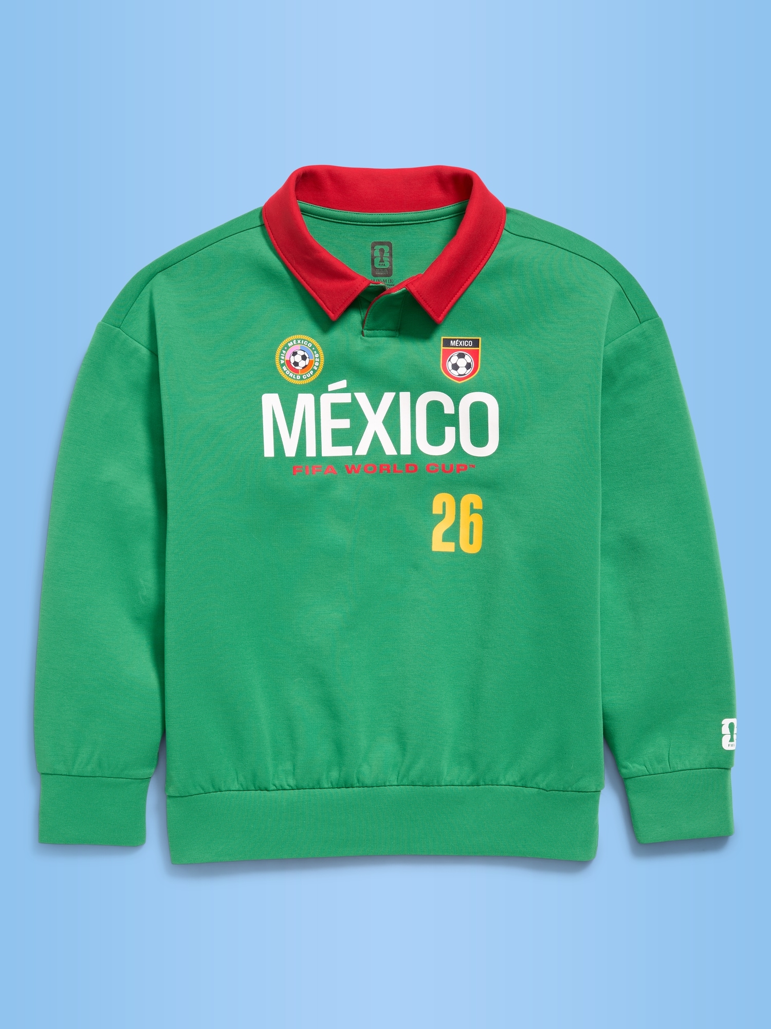FIFA World Cup 26™ Mexico Dynamic Fleece Collared Graphic Sweatshirt for Kids