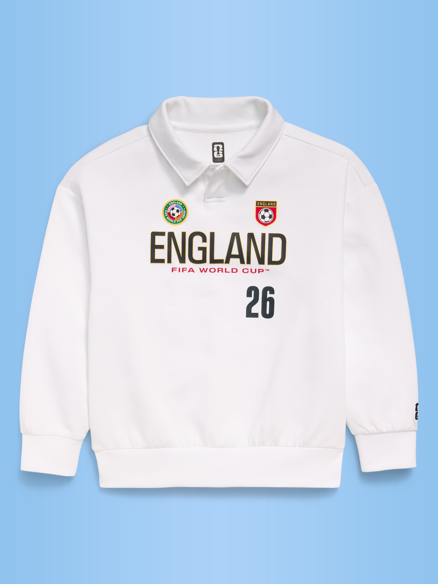 FIFA World Cup 26™ England Dynamic Fleece Collared Graphic Sweatshirt for Kids