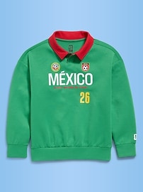 Image number 2 showing, FIFA World Cup 26™ Mexico Dynamic Fleece Collared Graphic Sweatshirt for Kids