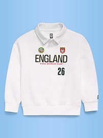 Image number 2 showing, FIFA World Cup 26™ England Dynamic Fleece Collared Graphic Sweatshirt for Kids