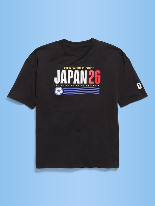 Image number 1 showing, FIFA World Cup 26™ Japan Oversized Graphic T-Shirt for Boys
