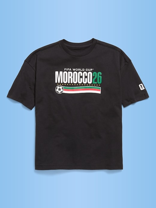 Image number 1 showing, FIFA World Cup 26™ Morocco Oversized Graphic T-Shirt for Boys