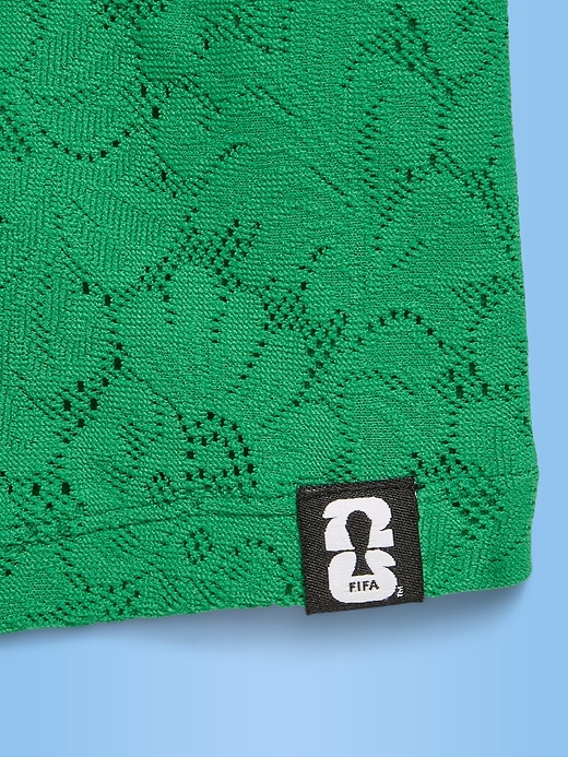 Image number 3 showing, FIFA World Cup 26™ Mexico Boxy Lace V-Neck T-Shirt for Girls