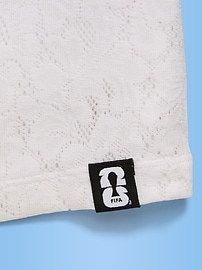 Image number 3 showing, FIFA World Cup 26™ England Boxy Lace V-Neck T-Shirt for Girls