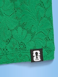 Image number 3 showing, FIFA World Cup 26™ Brazil Boxy Lace V-Neck T-Shirt for Girls