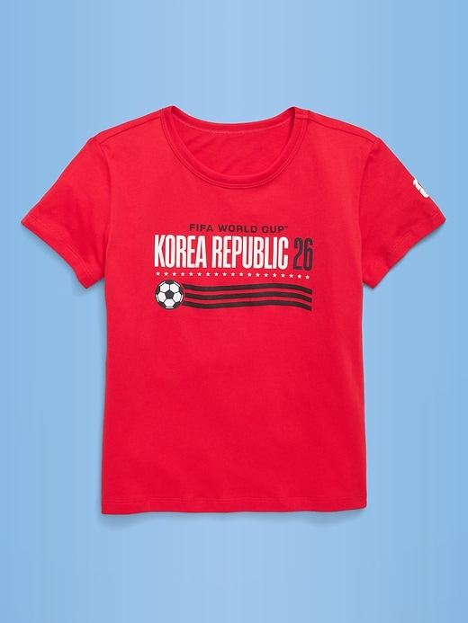 Image number 1 showing, FIFA World Cup 26™ Korea Republic Graphic T-Shirt for Girls