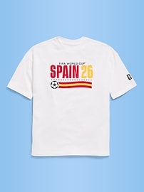 Image number 1 showing, FIFA World Cup 26™ Spain Oversized Graphic T-Shirt for Boys