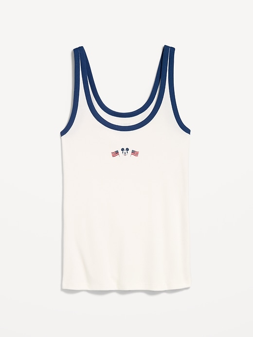 Image number 5 showing, Old Navy x Disney Mickey Mouse Ribbed Scoop-Neck Tank Top for Women