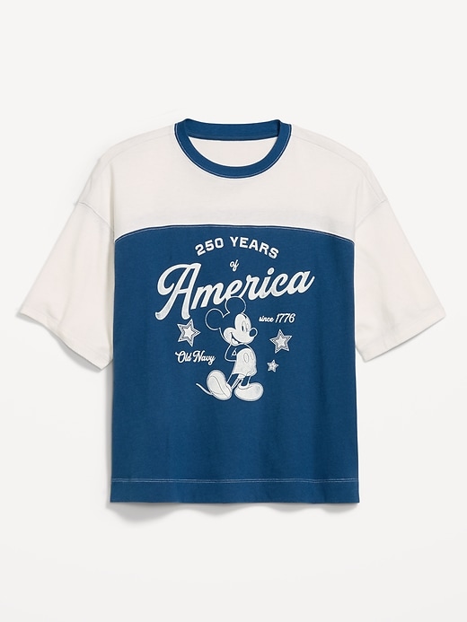 Image number 5 showing, Old Navy x Disney Mickey Mouse Football-Style T-Shirt for Women