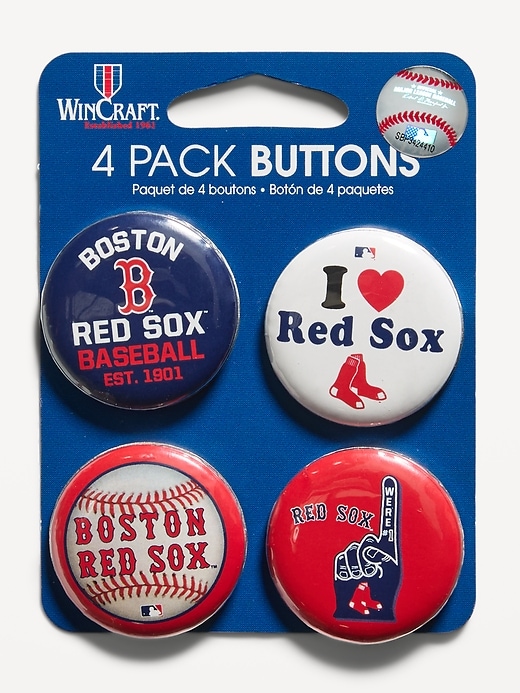 Image number 1 showing, WinCraft® Boston Red Sox 4-Pack Buttons