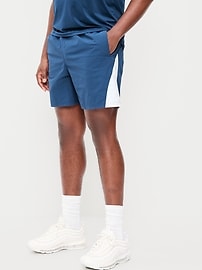 Image number 1 showing, Loose Color-Block Shorts -- 5-inch inseam