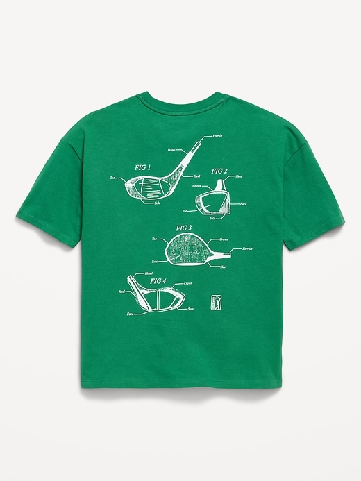 Image number 1 showing, PGA TOUR™ Oversized Gender-Neutral Graphic T-Shirt for Kids