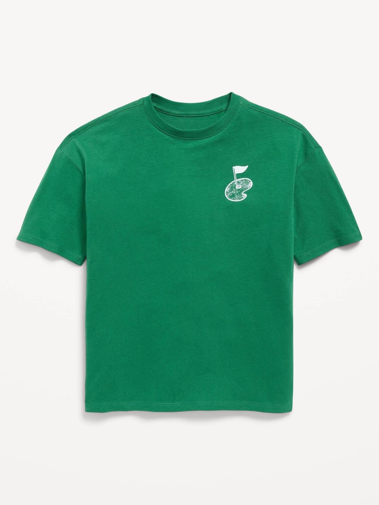 Детская футболка Old Navy Pga Tour™ Oversized Gender-Neutral Graphic, цвет: Изумрудный — фото 2