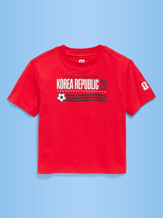Image number 1 showing, FIFA World Cup 26™ Korea Republic Oversized Unisex Graphic T-Shirt for Toddler