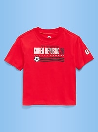 Image number 1 showing, FIFA World Cup 26™ Korea Republic Oversized Unisex Graphic T-Shirt for Toddler