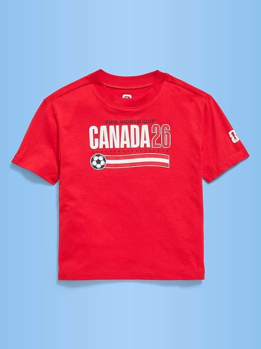 Image number 1 showing, FIFA World Cup 26™ Canada Oversized Unisex Graphic T-Shirt for Toddler