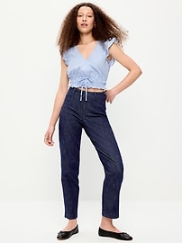 Image number 3 showing, High-Waisted Pixie Straight Pants