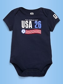 Image number 1 showing, FIFA World Cup 26™ USA Graphic Bodysuit for Baby