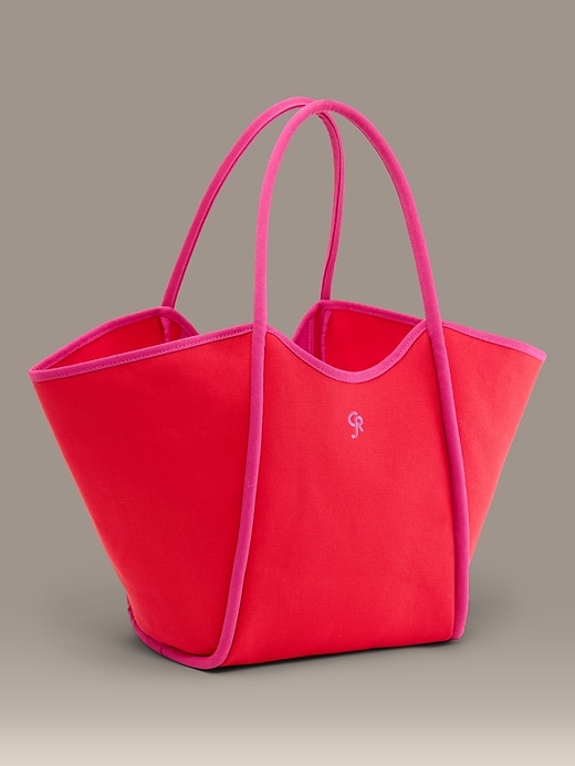 Image number 2 showing, Old Navy x Christopher John Rogers Large Canvas Tote Bag