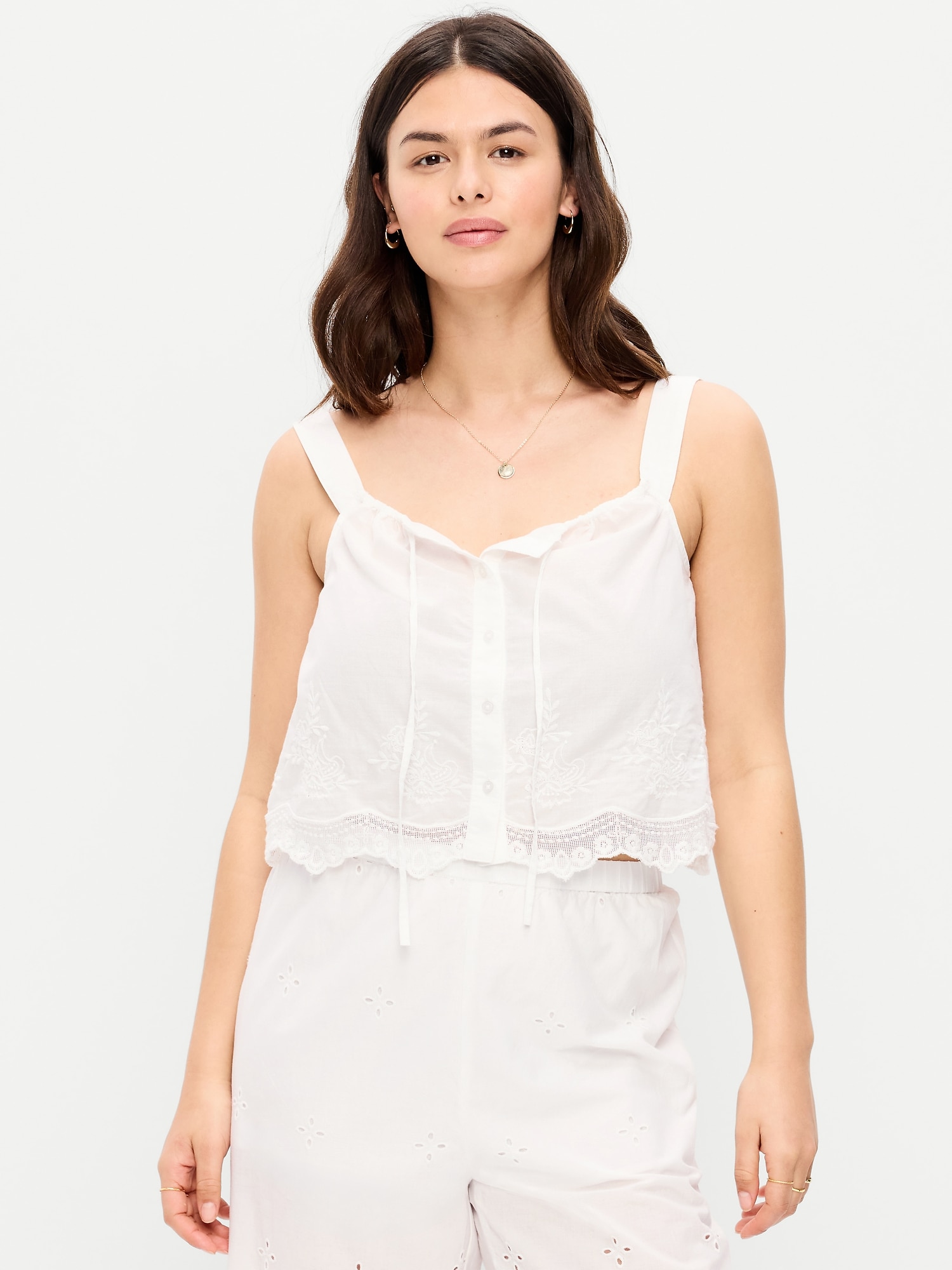 Tie-Front Cami Tank Top - image 4