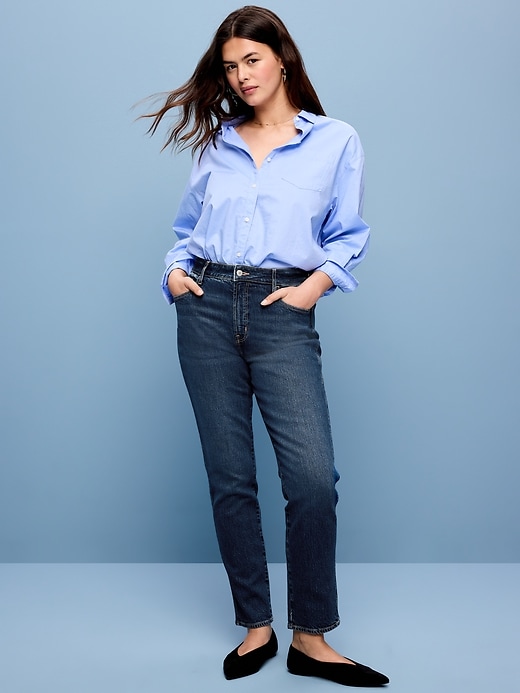 Image number 5 showing, High-Waisted Vintage Slim Jeans