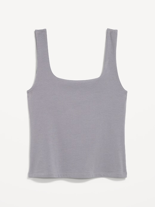 Image number 4 showing, Hug Double-Layer Scoop-Neck Tank Top
