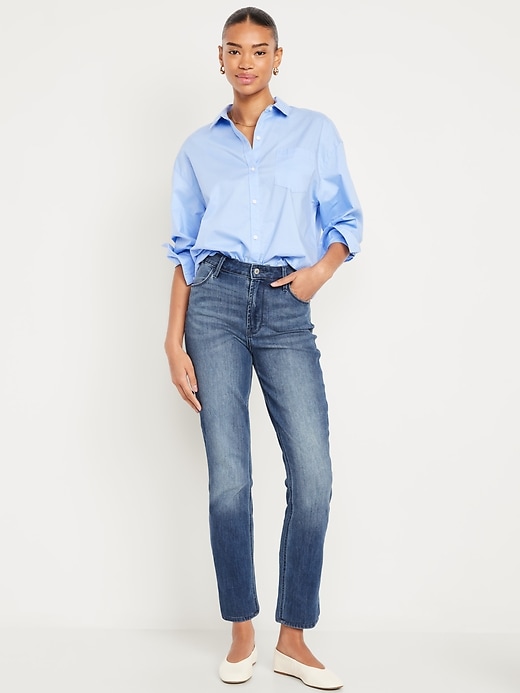 Image number 10 showing, High-Waisted Wow Straight Ankle Jeans
