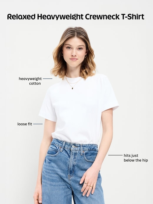 Image number 4 showing, Relaxed Heavyweight Crew-Neck T-Shirt