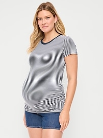 Image number 1 showing, Maternity EveryWear Crew-Neck T-Shirt