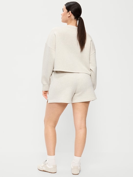 Image number 5 showing, High-Waisted Bounce Fleece Shorts -- 5-inch inseam