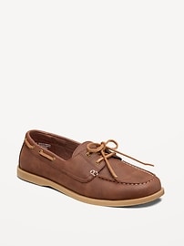 Image number 1 showing, Faux-Suede Boat Shoes for Men