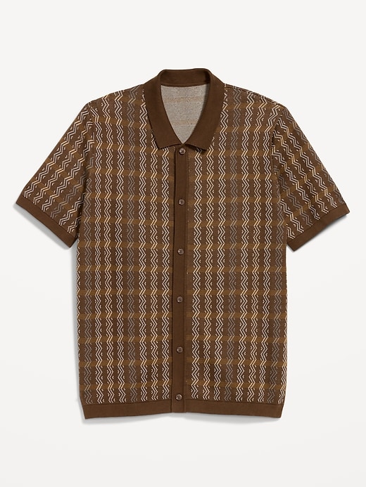 Image number 4 showing, Short-Sleeve Sweater Shirt
