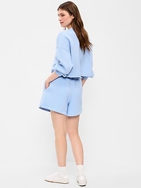 Image number 2 showing, High-Waisted Bounce Fleece Shorts -- 5-inch inseam