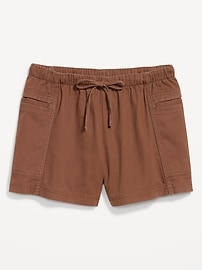 Image number 1 showing, High-Waisted Pull-On Utility Shorts