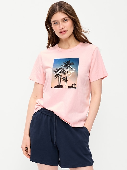 Image number 1 showing, EveryWear Crew-Neck Logo-Graphic T-Shirt