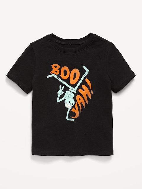 Short-Sleeve Unisex Graphic T-Shirt for Toddler - Boo Yah! (Glow-In-The