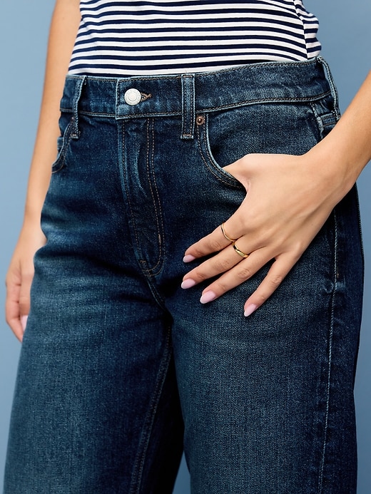 Image number 5 showing, Mid-Rise Twisted-Seam Flare Jeans