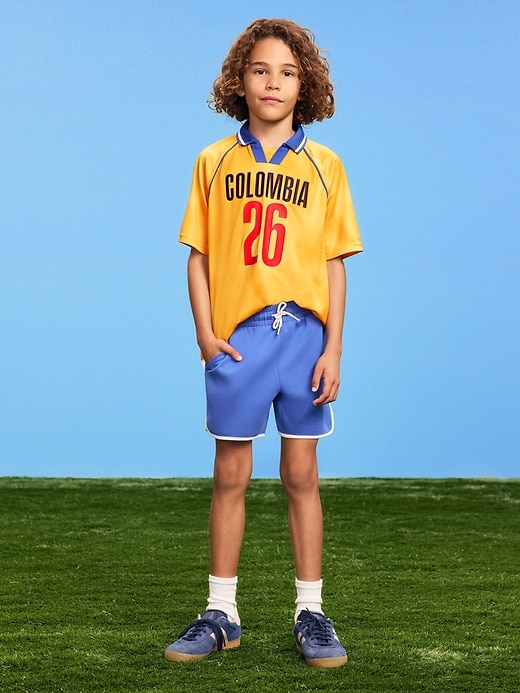 Image number 1 showing, Above Knee Dynamic Fleece Shorts for Boys