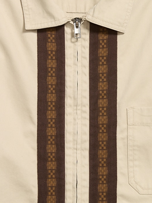 Image number 5 showing, Loose Full-Zip Twill Workwear Shirt