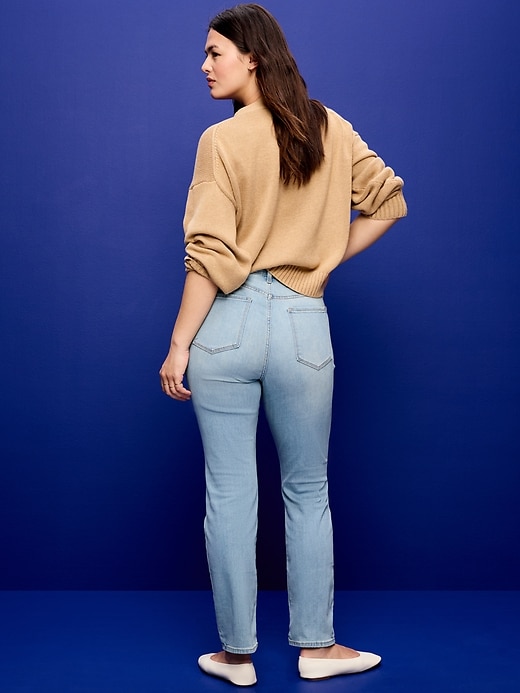 Image number 9 showing, High-Waisted Wow Straight Ankle Jeans