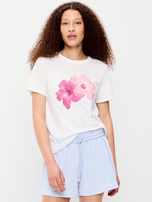 Image number 1 showing, EveryWear Crew-Neck Graphic T-Shirt