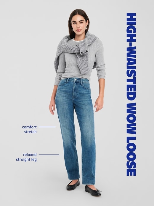 Image number 9 showing, High-Waisted Wow Loose Jeans