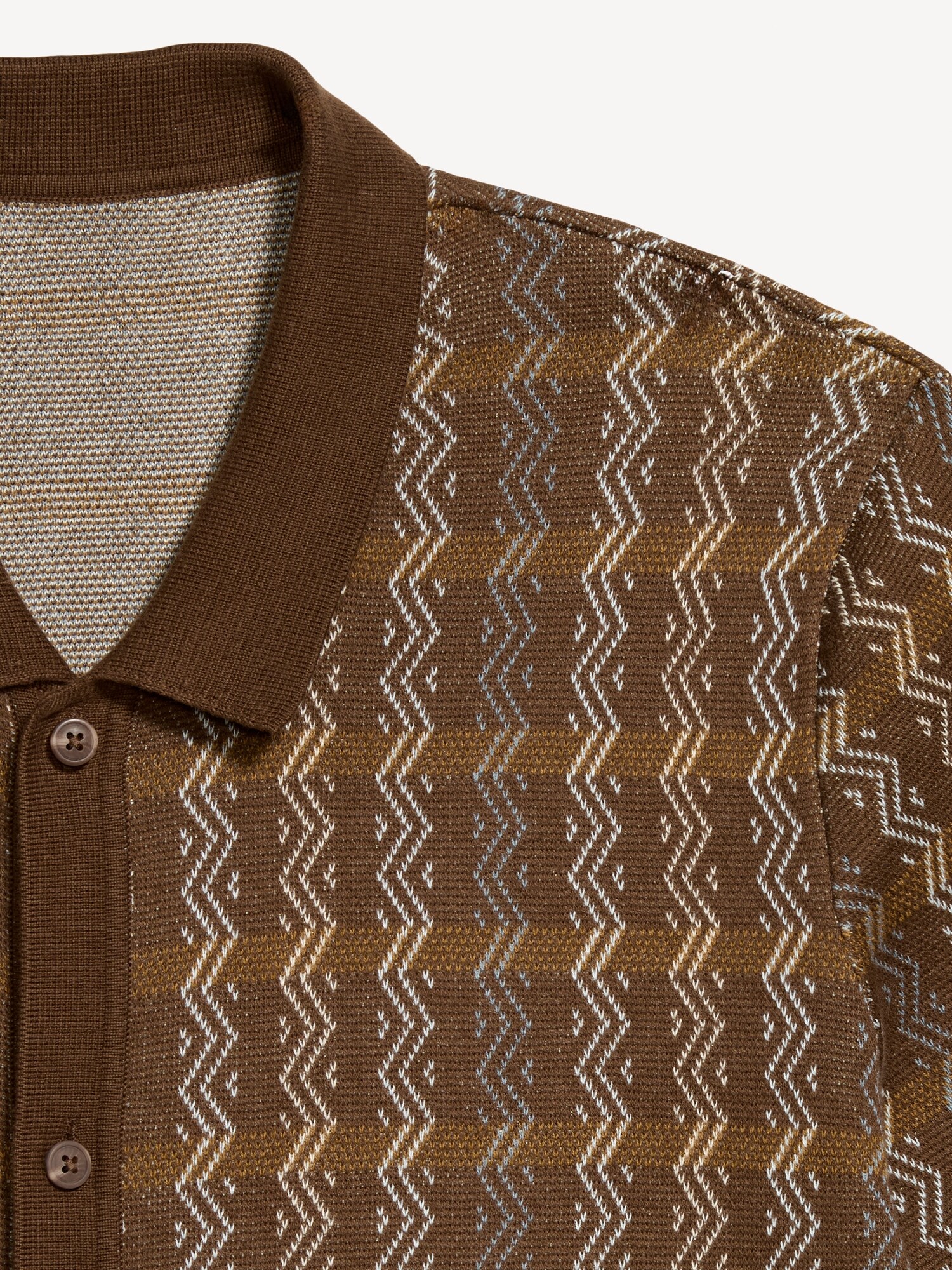 Short-Sleeve Sweater Shirt