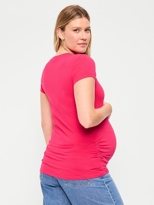 Image number 2 showing, Maternity V-Neck T-Shirt