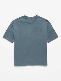 Image number 1 showing, Oversized Short-Sleeve Pocket T-Shirt for Boys