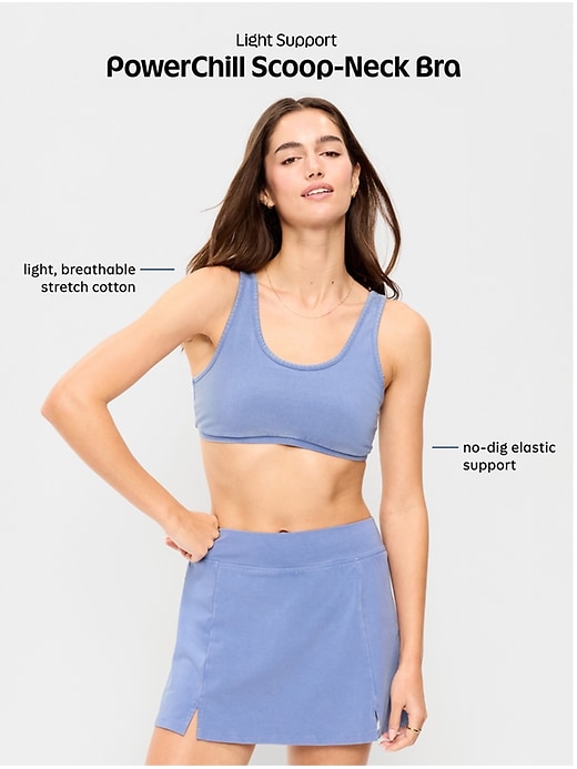 Image number 8 showing, Light Support PowerChill Sports Bra