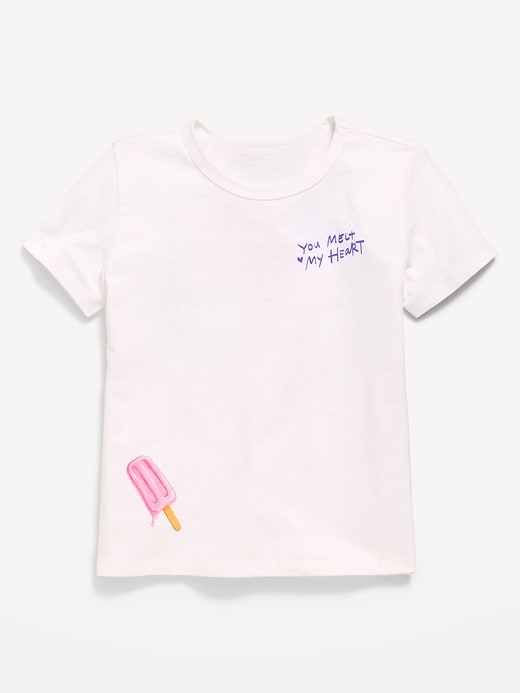 Image number 1 showing, Short-Sleeve Graphic T-Shirt for Girls