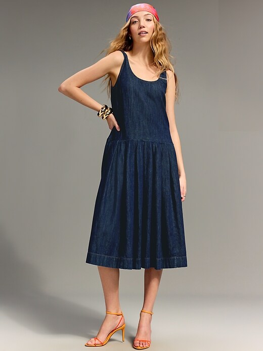 christopher john rogers blue dress Old Navy x Poplin Drop-Waist collection-maxi-dresses Off Shoulder Draped Mini Blazer & Waistcoat:42 UK/US Debuted on the Spring