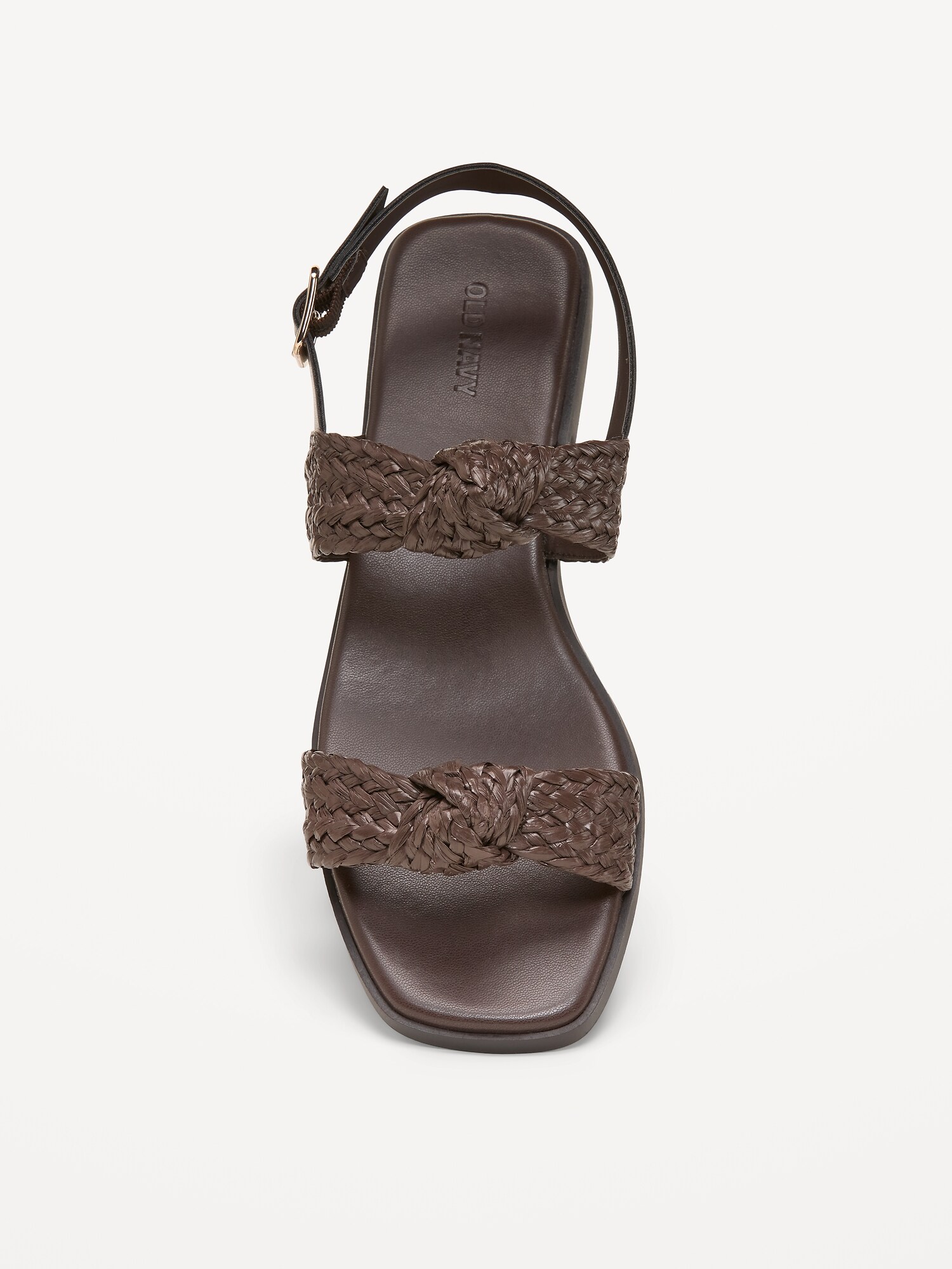 Женские сандалии Old Navy Raffia Sandals for Women, цвет: Шоколадный — фото 3