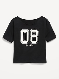 Image number 1 showing, Off-Shoulder Graphic T-Shirt for Girls
